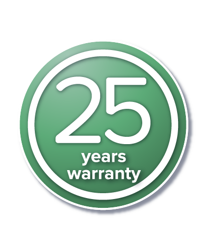 25 years warranty icon